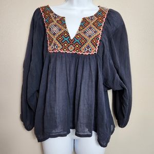 Denim & Supply Ralph Lauren Cotton Peasant Blouse size‎ M